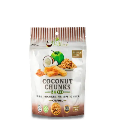 Delicoco Coconut Chunks - Caramel (36 x 60g)